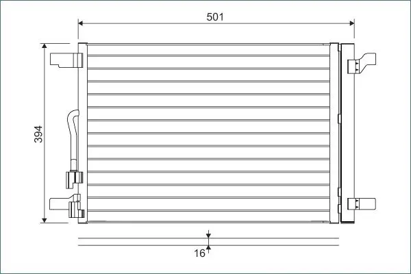 VALEO 814301 Конденсатор, кондиционер