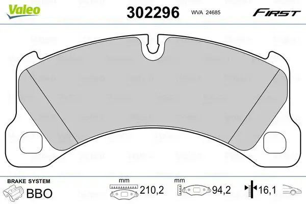 302296 Колодки тормозные