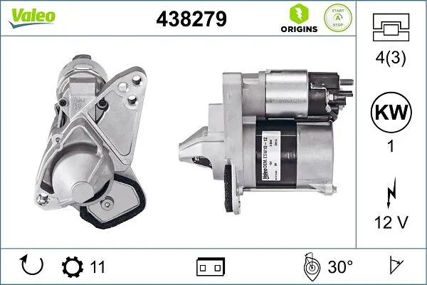 VALEO 438279 Стартер