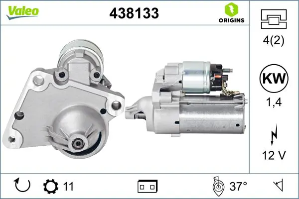 VALEO 438133 Стартер