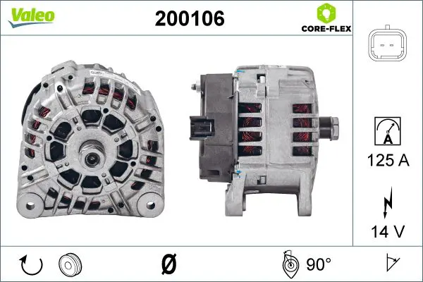  ALTERNATOR REMAN - CORE-FLEX