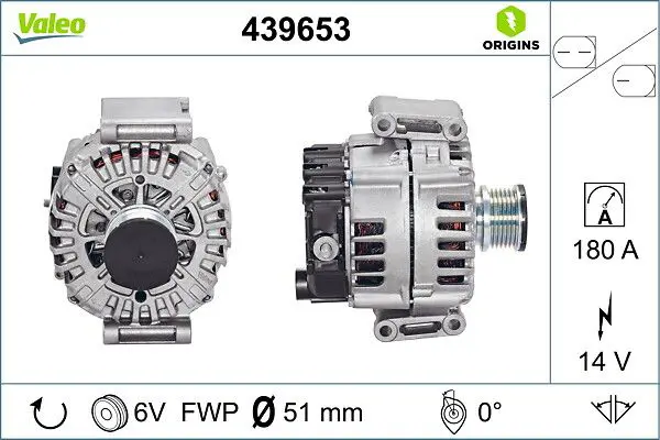 Valeo 439653 Генератор