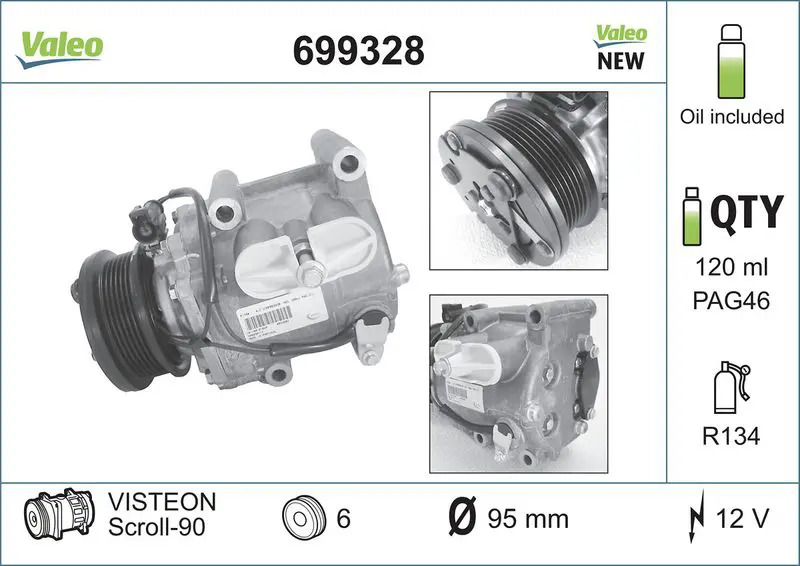 VALEO 699328 Компрессор