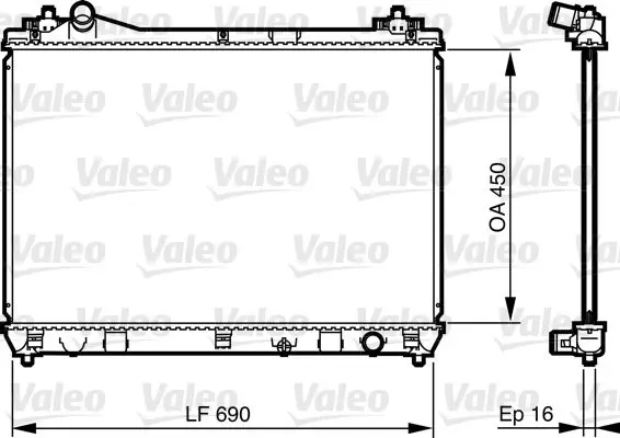 VALEO 735433 Теплообменник
