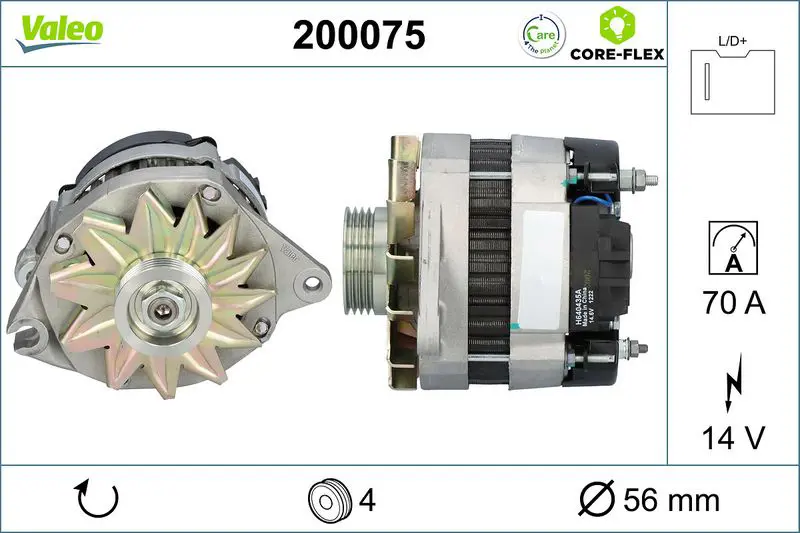  ALTERNATOR REMAN - CORE-FLEX