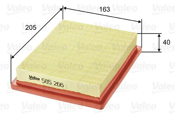 VALEO 585266 Воздушный фильтр