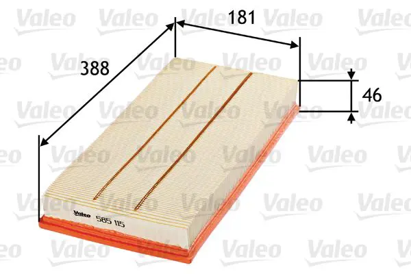 VALEO 585115 Воздушный фильтр