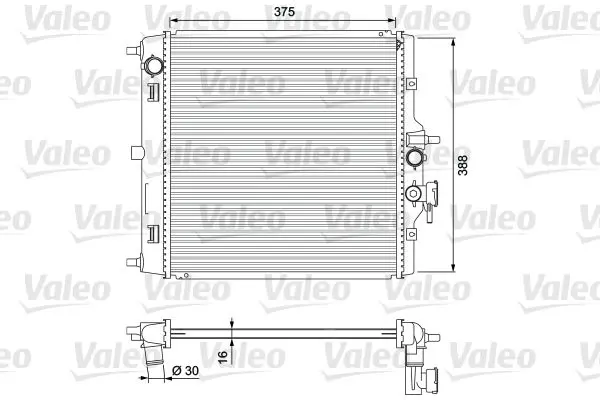 VALEO 701732 Радиатор, охлаждение двигателя