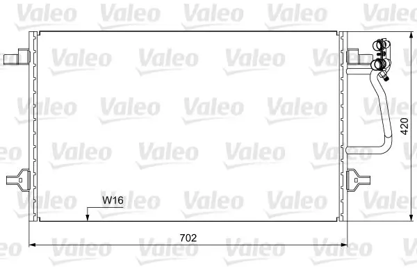  VALEO Конденсатор, кондиционер