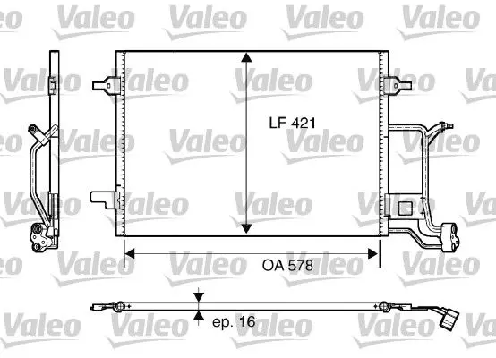 VALEO 817840 Конденсор кондиционера