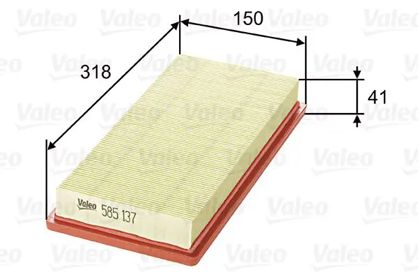 VALEO 585137 Воздушный фильтр