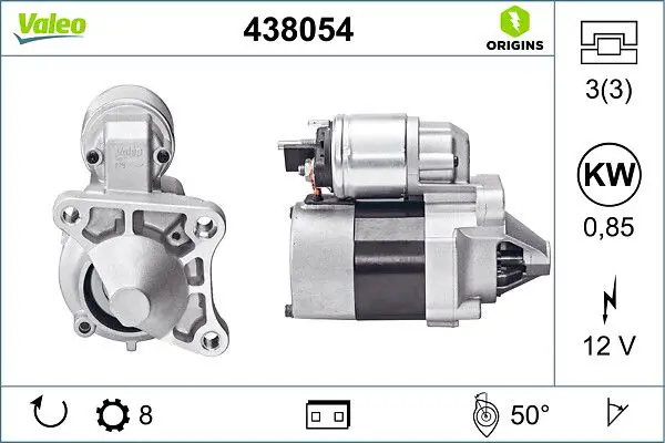 VALEO 438054 Стартер