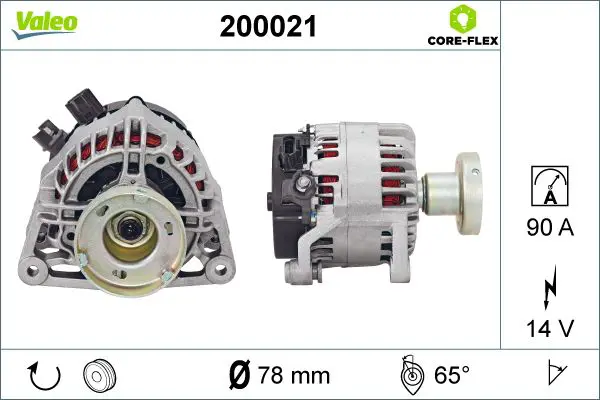 200021 ALTERNATOR REMAN CORE FLEX