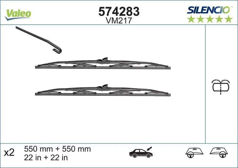 VALEO 574285 Щетка стеклоочистителя