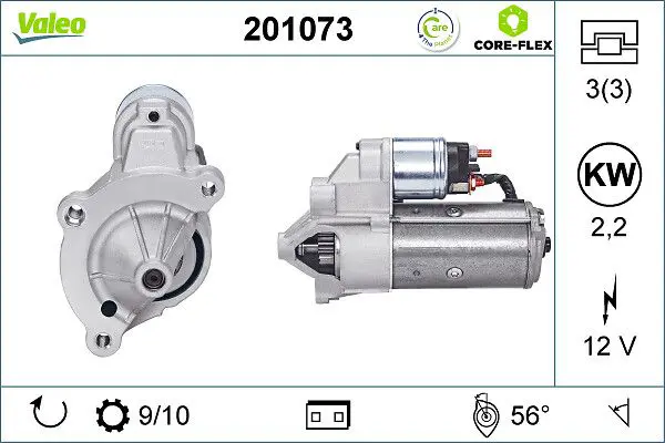VALEO 201073 Стартер