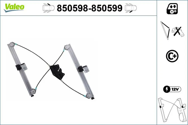 VALEO 850598 Подъемное устройство для окон
