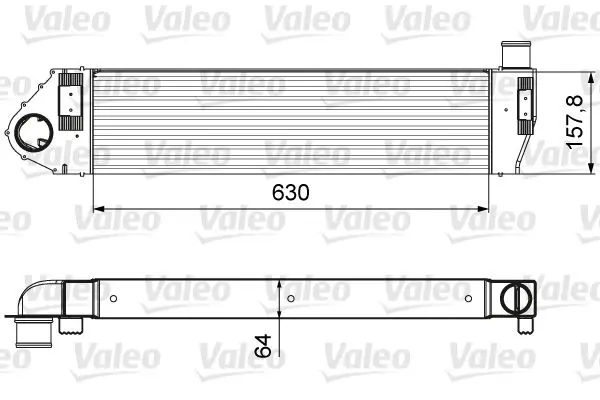 VALEO 818621 Интеркулер
