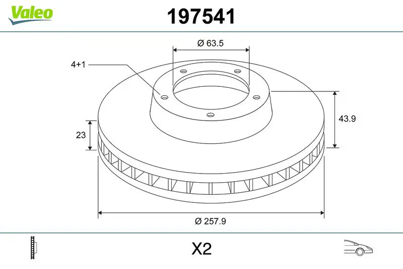 197541 Тормозной диск