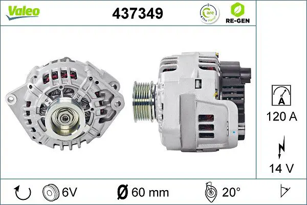 VALEO 437349 Генератор