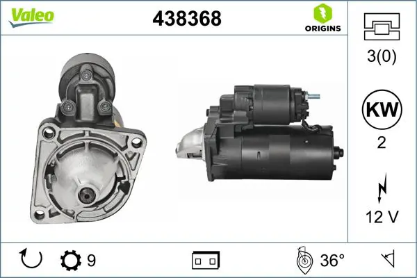 VALEO 438368 Стартер