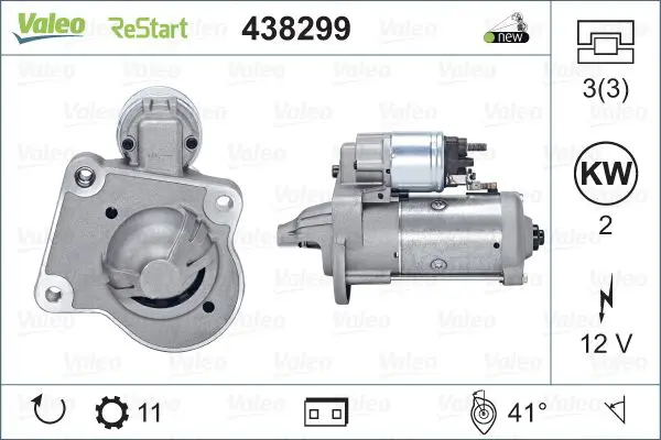 VALEO 438299 Стартер