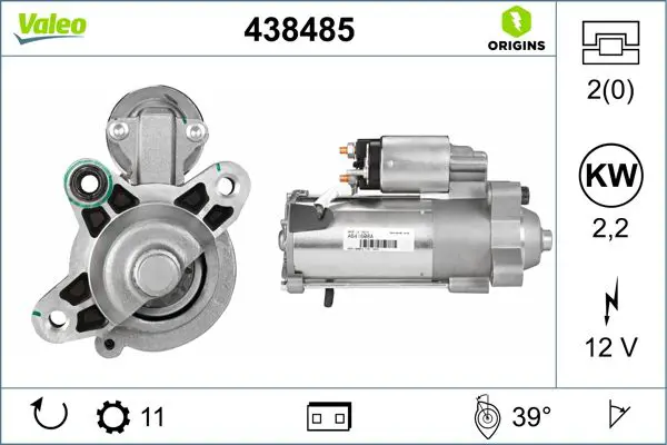 VALEO 438485 Стартер
