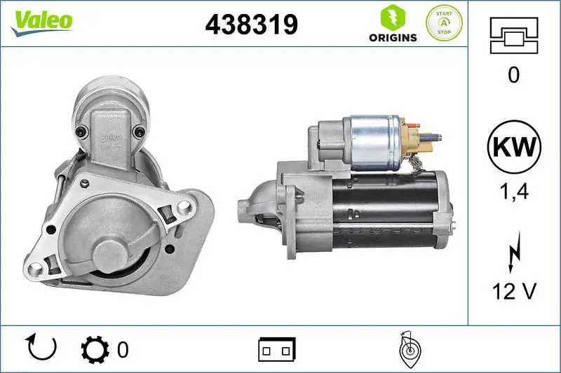 VALEO 438319 Стартер