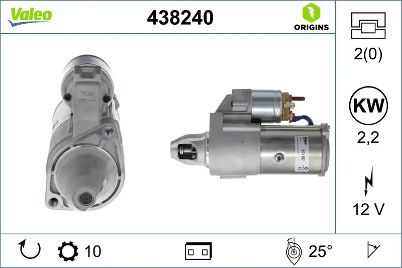 VALEO 438240 Стартер