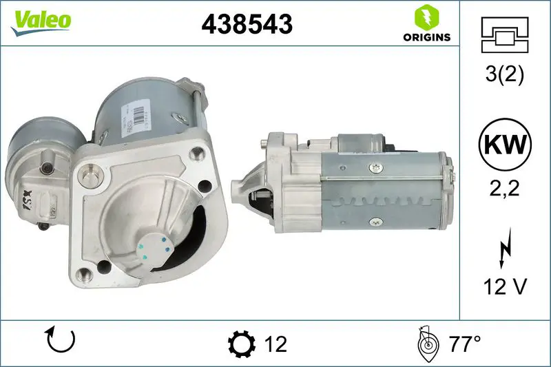 VALEO 438543 Стартер