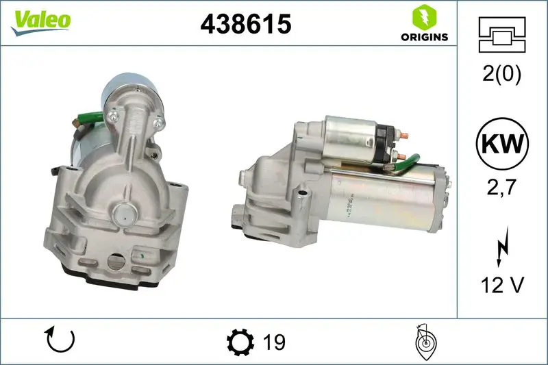VALEO 438615 Стартер