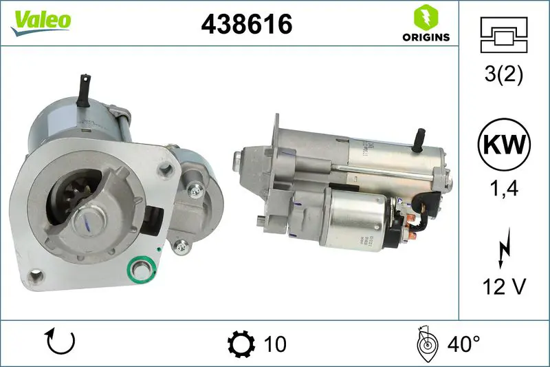 VALEO 438616 Стартер