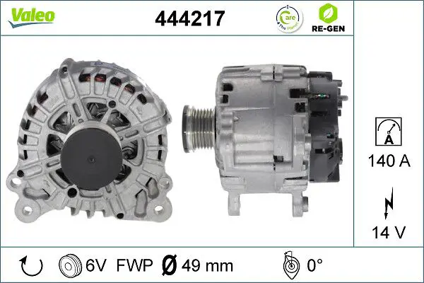 VALEO 444217 Генератор