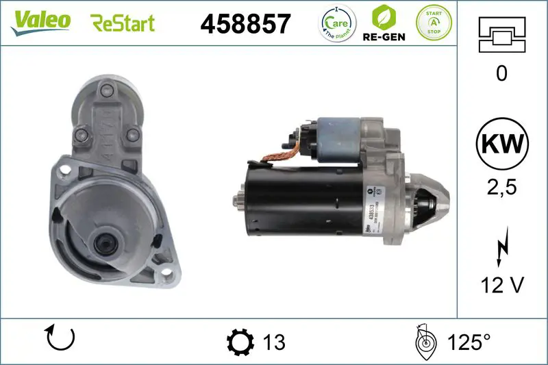 VALEO 458857 Стартер
