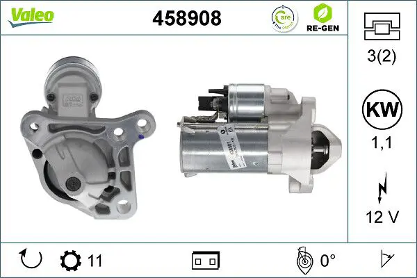 VALEO 458908 Стартер