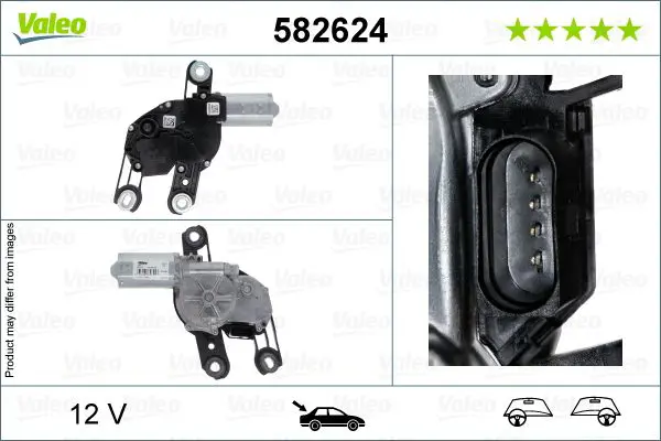 VALEO 582624 Двигатель стеклоочистителя