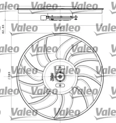 VALEO 696350 Вентилятор, охлаждение
