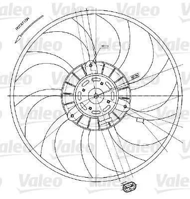 VALEO 698424 Вентилятор