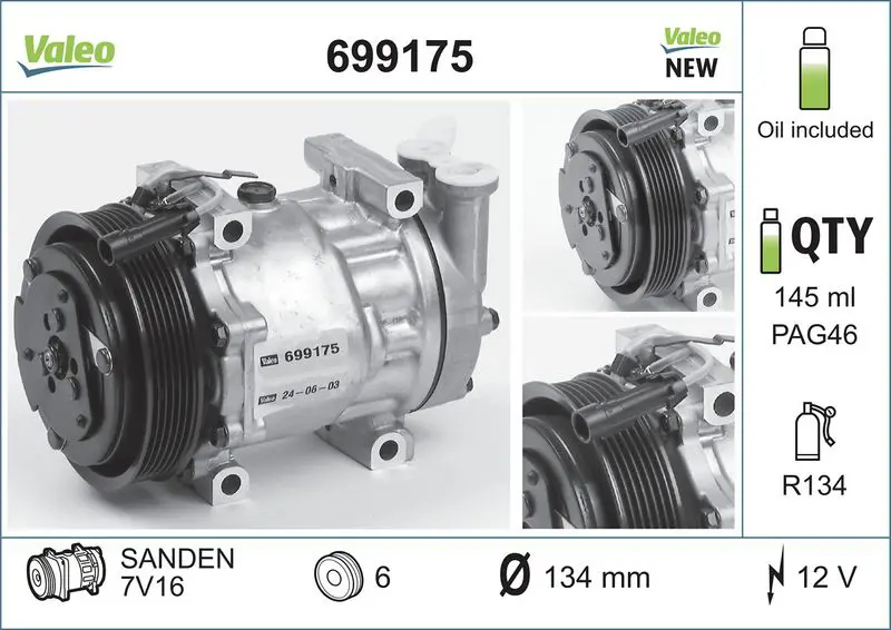 VALEO 699175 Компрессор