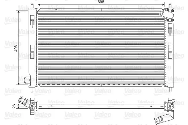 VALEO 701577 Теплообменник