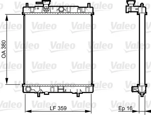 VALEO 731287 Теплообменник