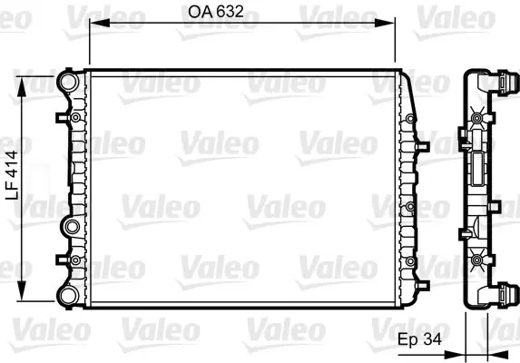 VALEO 732864 Теплообменник