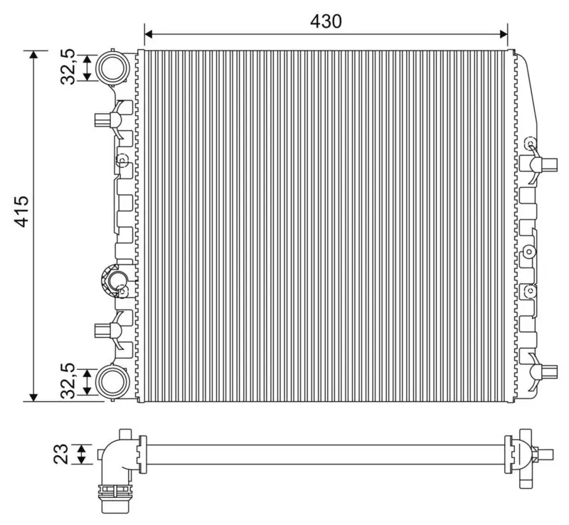 VALEO 733062 Теплообменник
