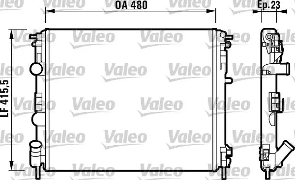 VALEO 732721 Теплообменник