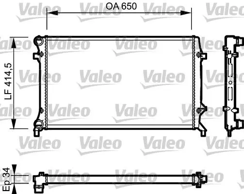 VALEO 735120 Радиаторы сист охлаждения