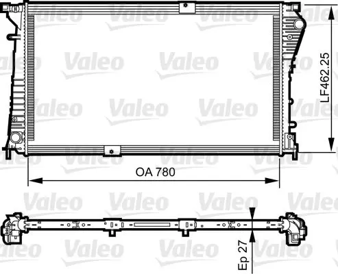 VALEO 734931 Радиатор. охлаждение двигателя