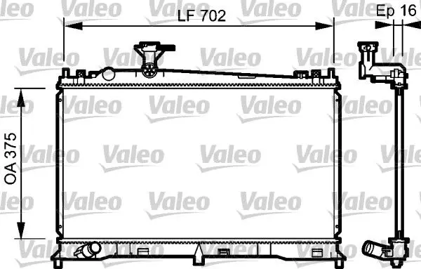 VALEO 735053 Теплообменник