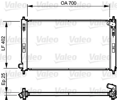 VALEO 735200 Теплообменник