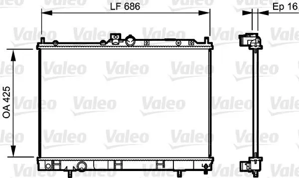 VALEO 735201 Теплообменник