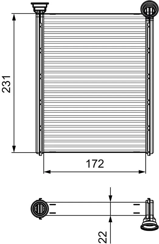 VALEO 811534 Теплообменник, отопление