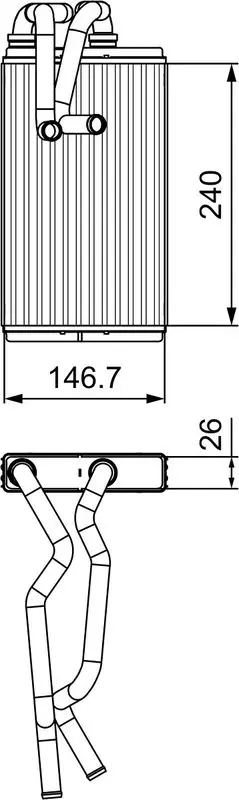 VALEO 811525 Теплообменник, отопление